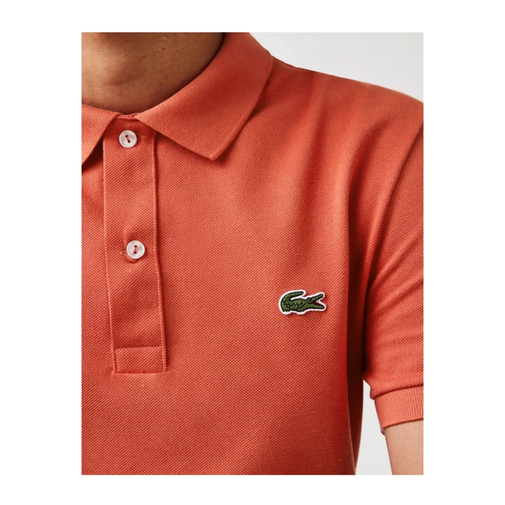Lacoste Klassieke Katoenen Polo Orange Heren