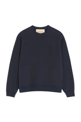 VLogo Sweatshirt i bomullsjersey