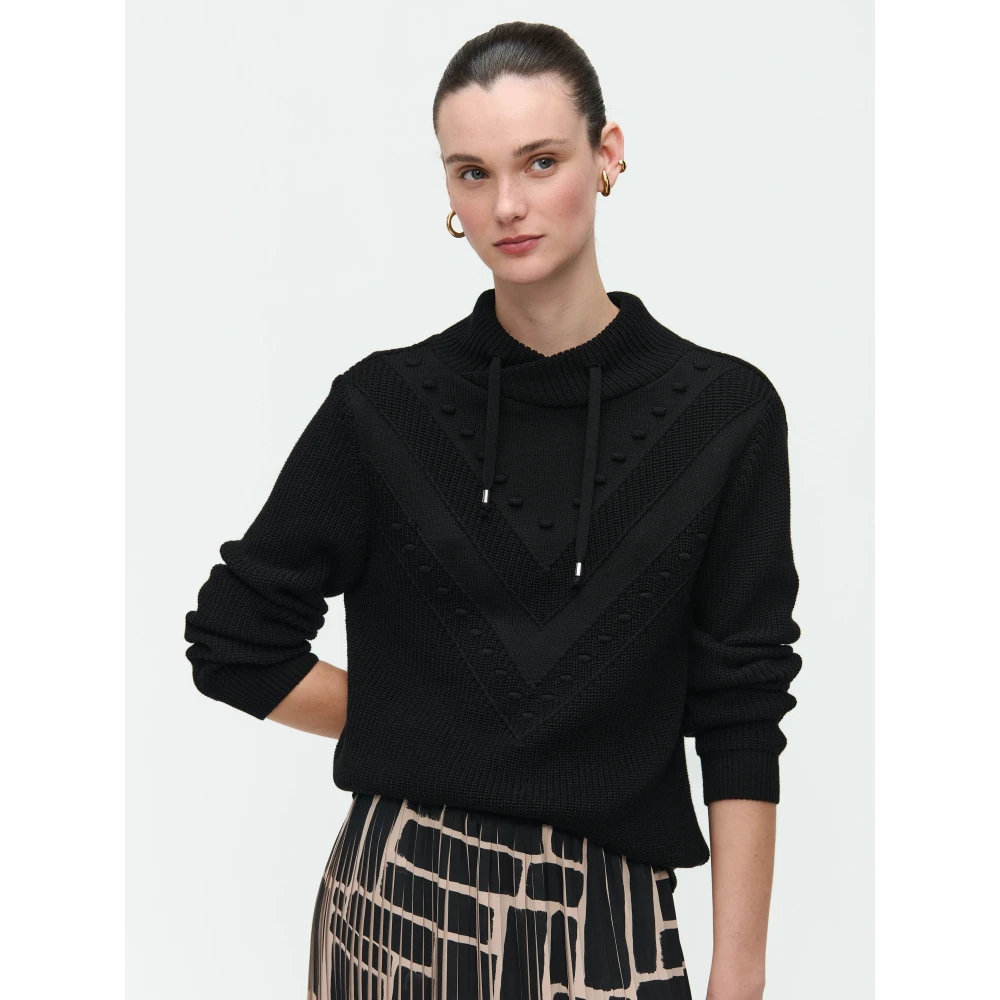 Jane Lushka Nadig Pullover | Zwart Black Dames