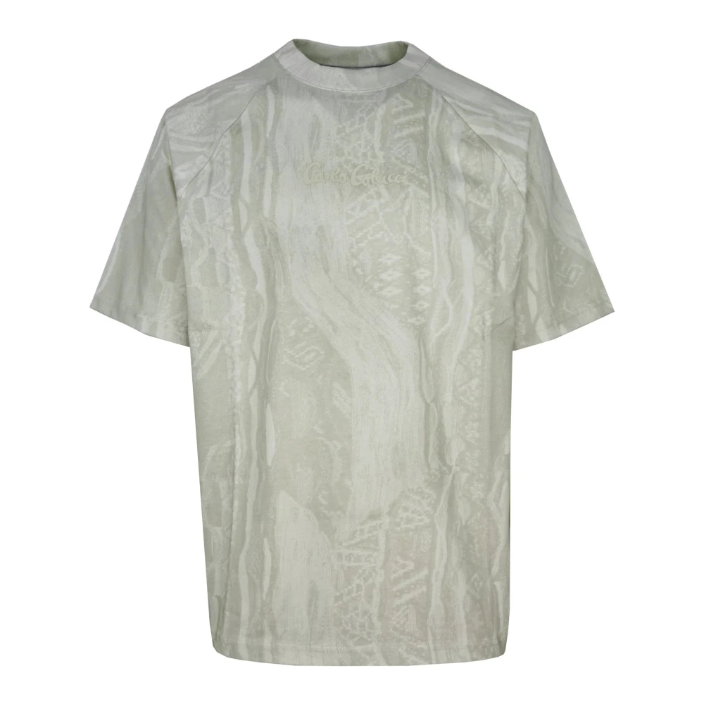 Carlo Colucci Men's Beige T-Shirt - T-Shirts - Xl - Tops
