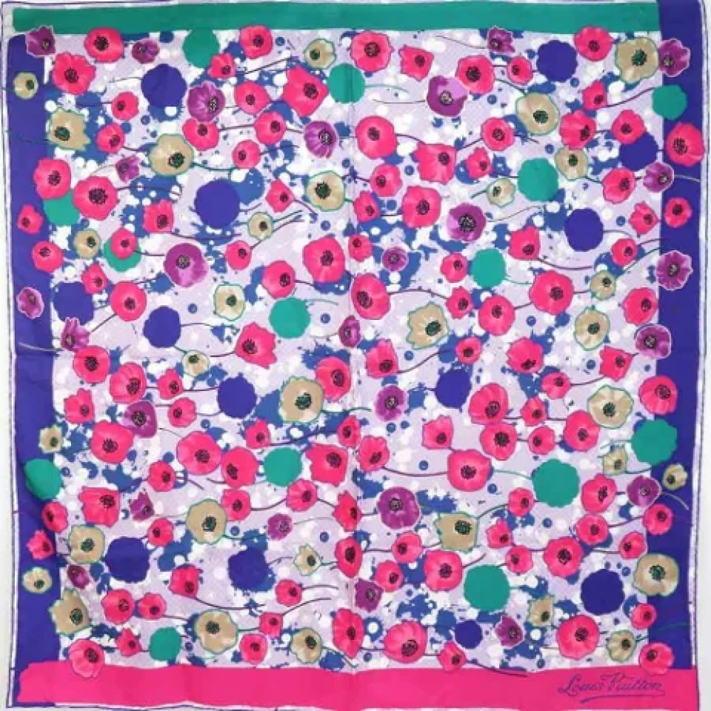 Louis Vuitton Vintage Pre-owned Silk scarves Multicolor Dames