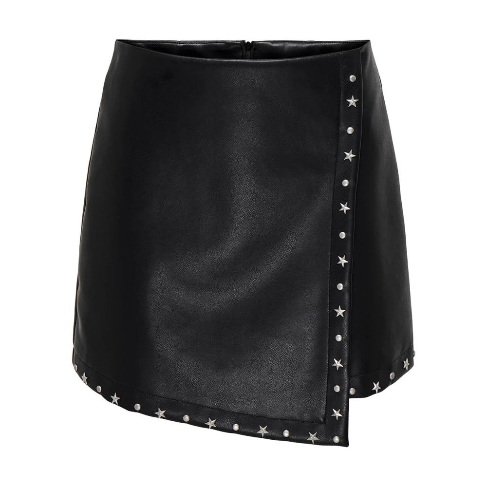 Only Imitatieleren Sterrenrok Black Dames