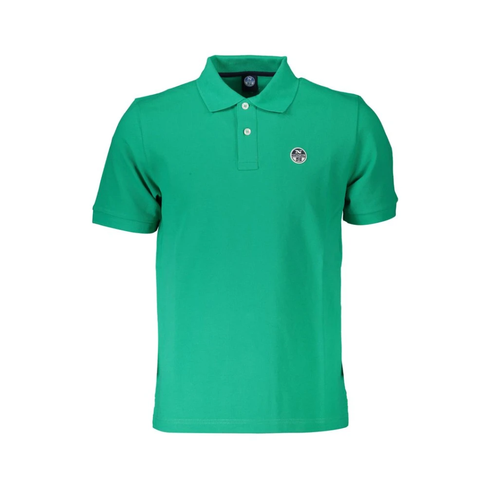 North Sails Men's Green Polo Shirts, M, Cotton Polo Shirt