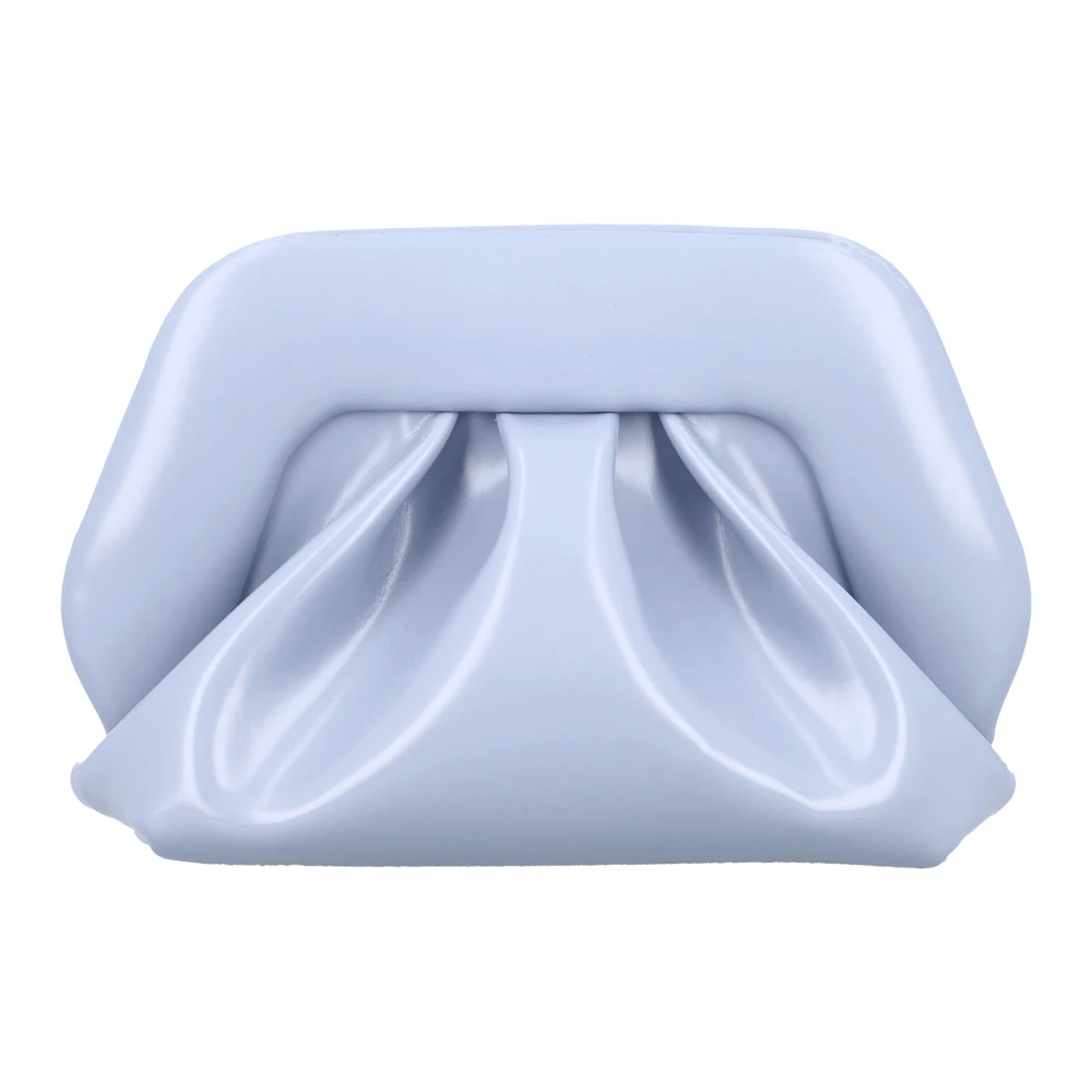 THEMOIRè Stijlvolle Dusty Blue Vegan Fabric Clutch Blue Dames
