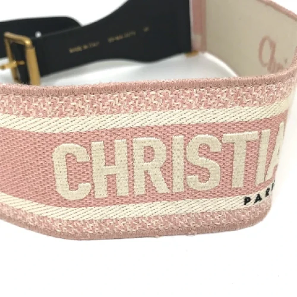 Dior Vintage Pre-owned Fabric belts Pink Dames