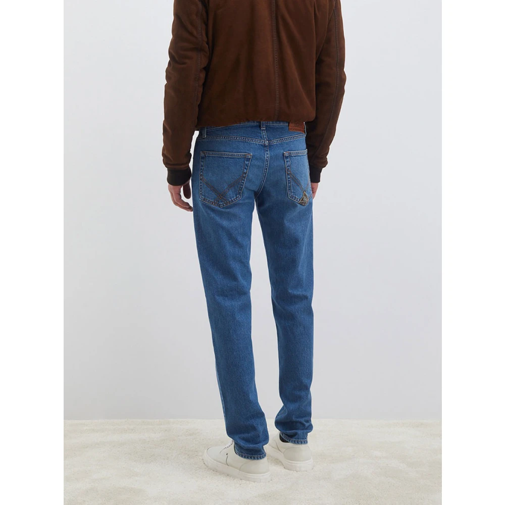 Roy Roger's Donkere Wassing Slim Fit Denim Jeans Blue Heren