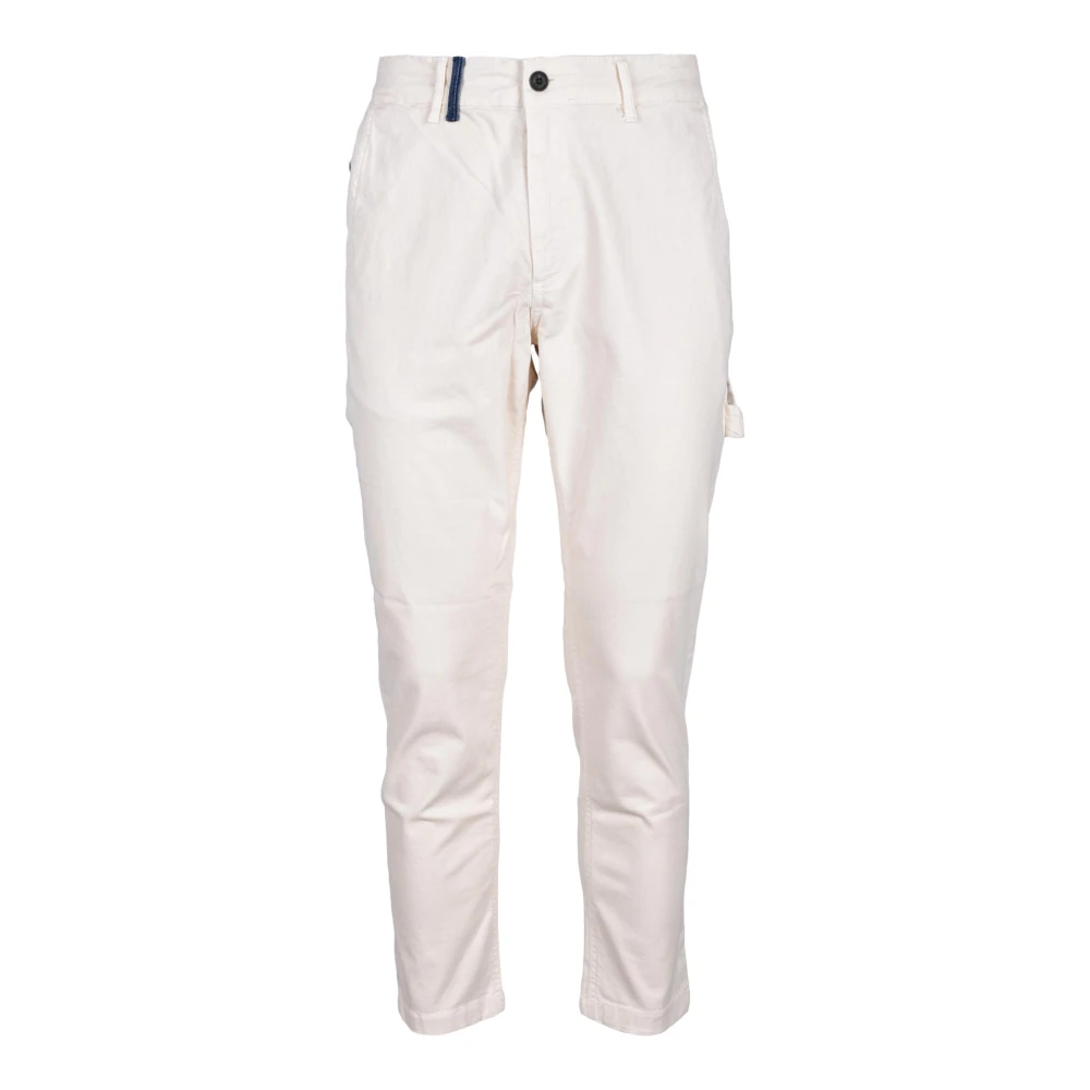 Imperial Katoen Elastaan Broek White Heren