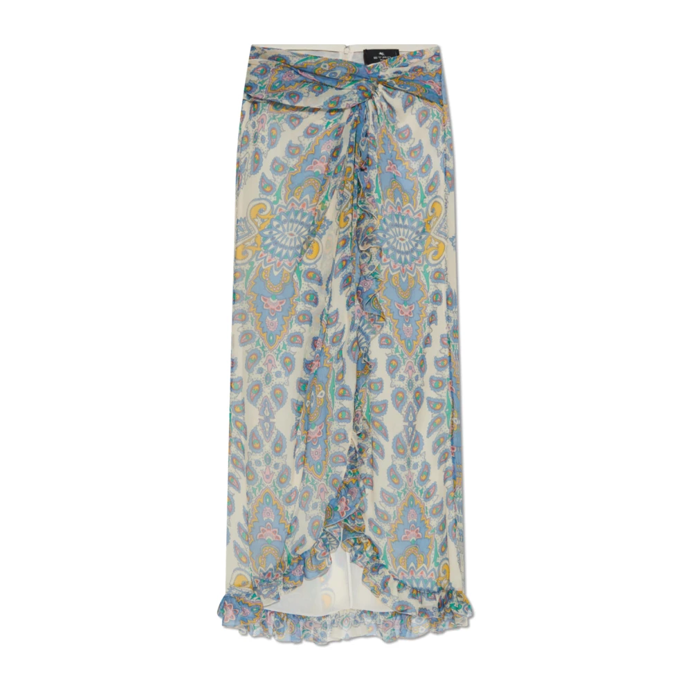 ETRO Zijden rok met decoratief patroon Multicolor Dames