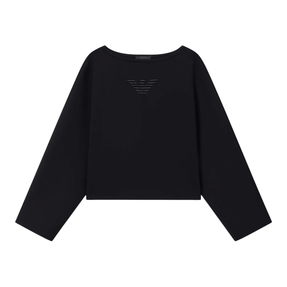 Emporio Armani Women's Black Ew003182af10002 - Round-Neck Knitwear - Xs - Knitwear