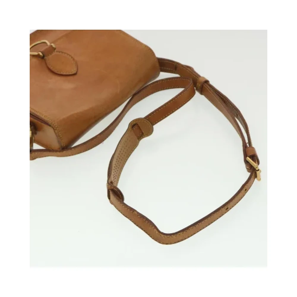 Louis Vuitton Vintage Beige Nomade Leren Clutch Planner Brown Dames