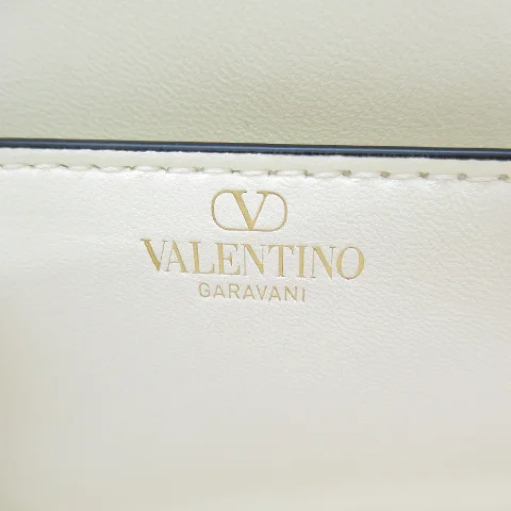 Valentino Vintage Pre-owned Leather handbags Beige Dames