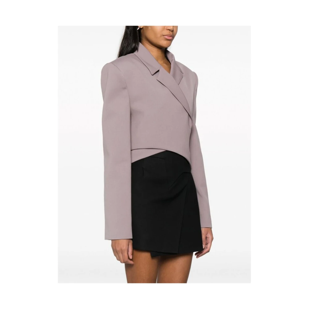 Ssheena Crossover-front Geknipte Blazer Purple Dames