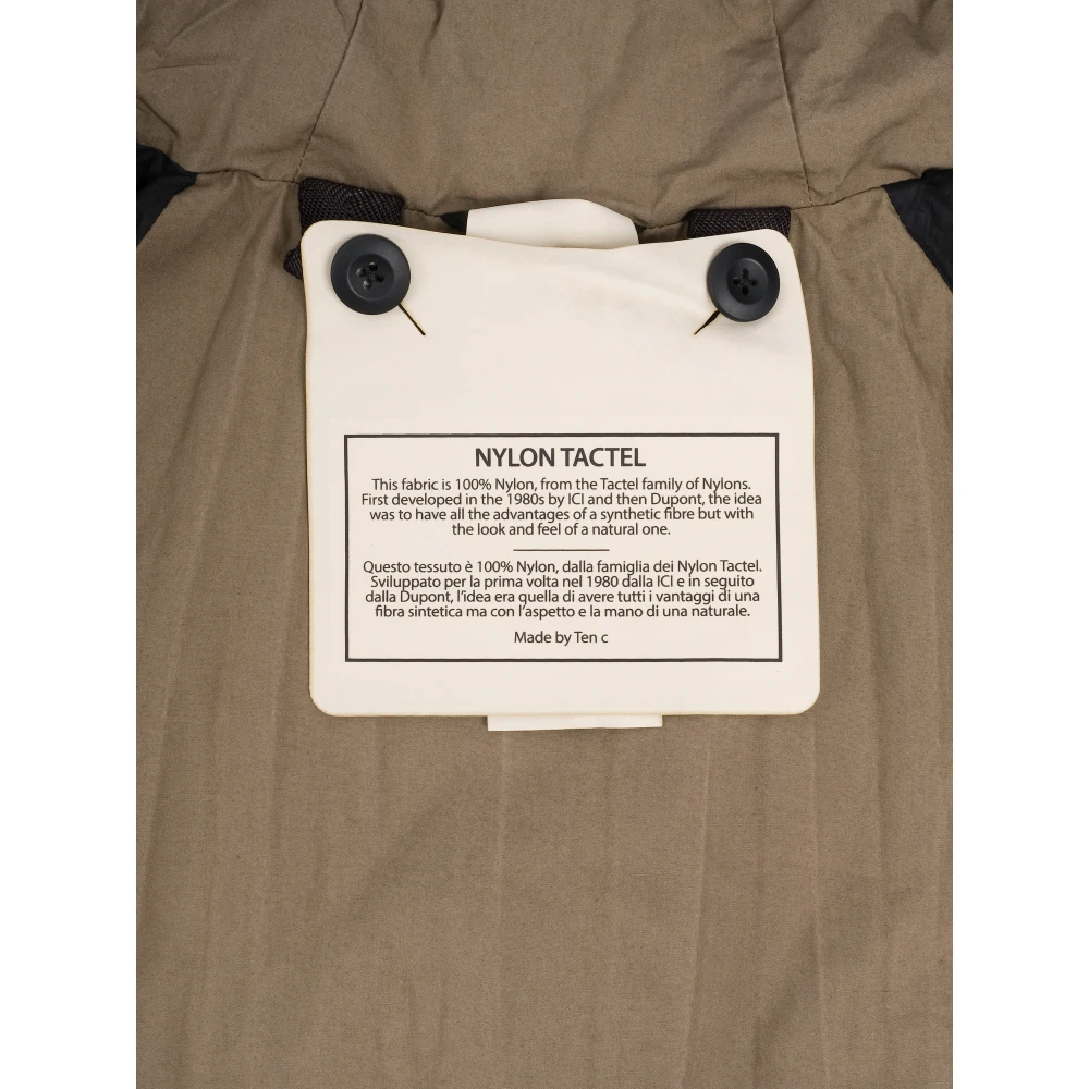Ten C Zwarte Dons Parka Jas Black Heren