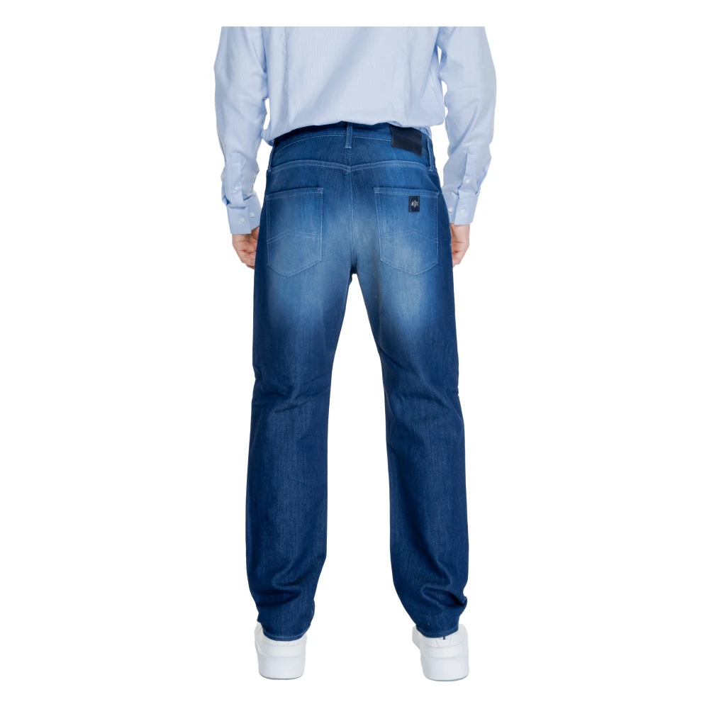 Armani Exchange Heren Katoenmix Stretch Broek Blue Heren