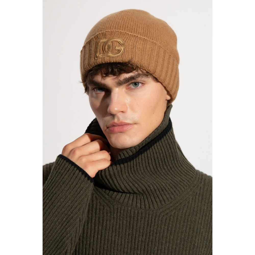 Dolce & Gabbana Pet met logo Brown Heren