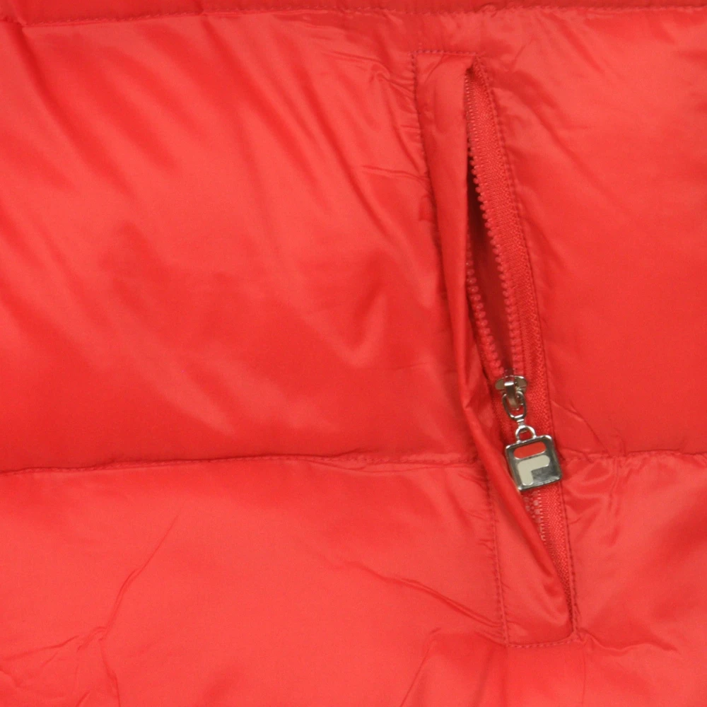 Fila Puff Heren Donsjack in Rood Wit Red Heren