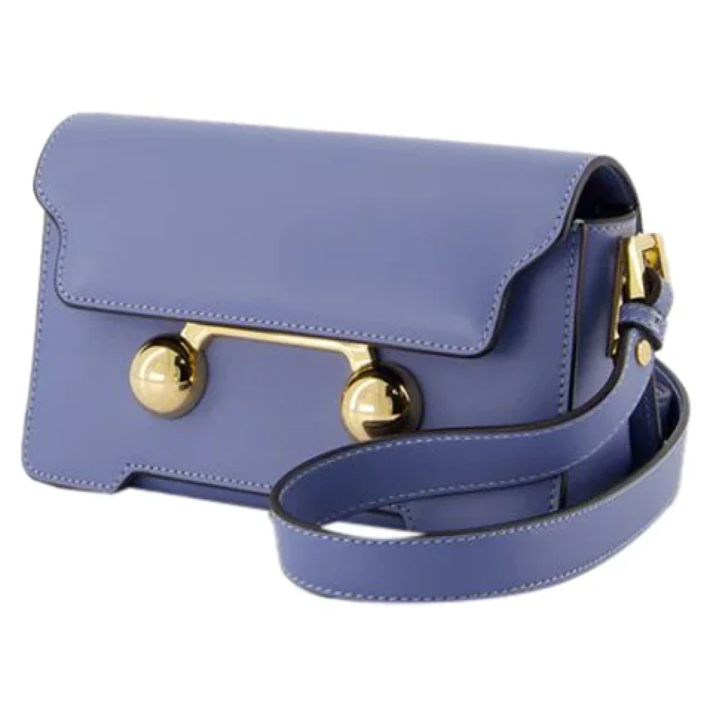 Marni Leather shoulder-bags Blue Dames