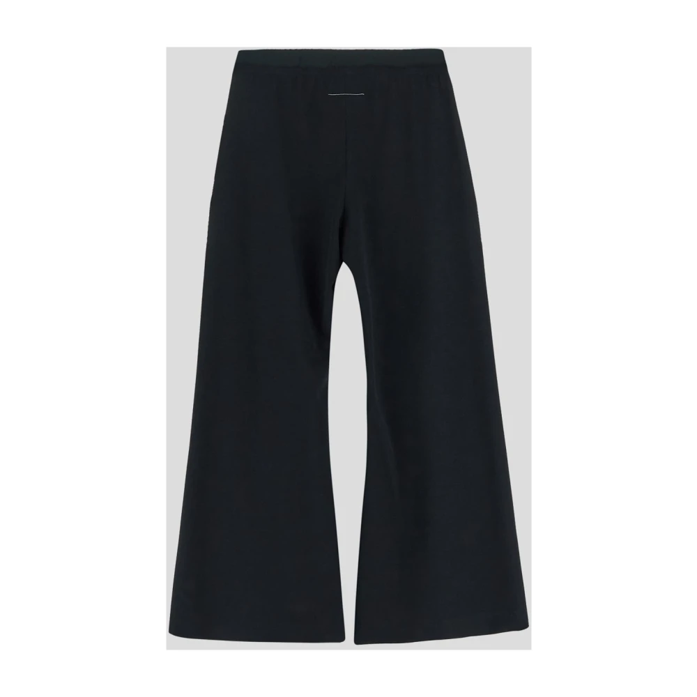 MM6 Maison Margiela Wijde Pijpenbroek Black Dames