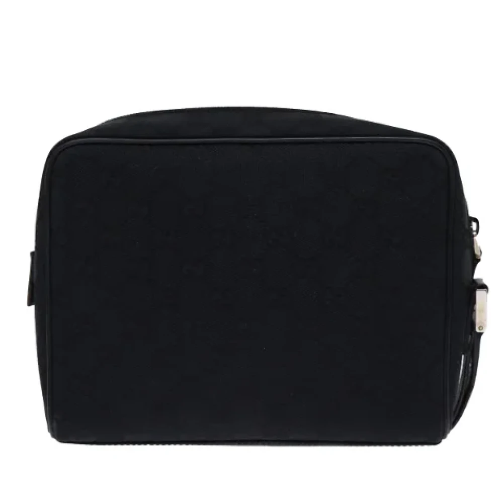 Gucci Vintage Pre-owned Canvas clutches Black Dames