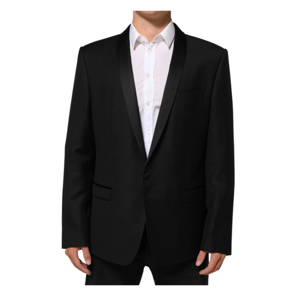 Dolce & Gabbana Men's Gold 1 Button Suit Blazer