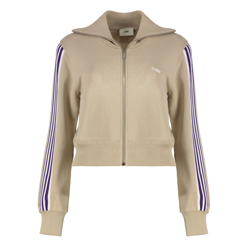 Autry Women's Beige Cardigans, Xs, Viscose Knit Jacket