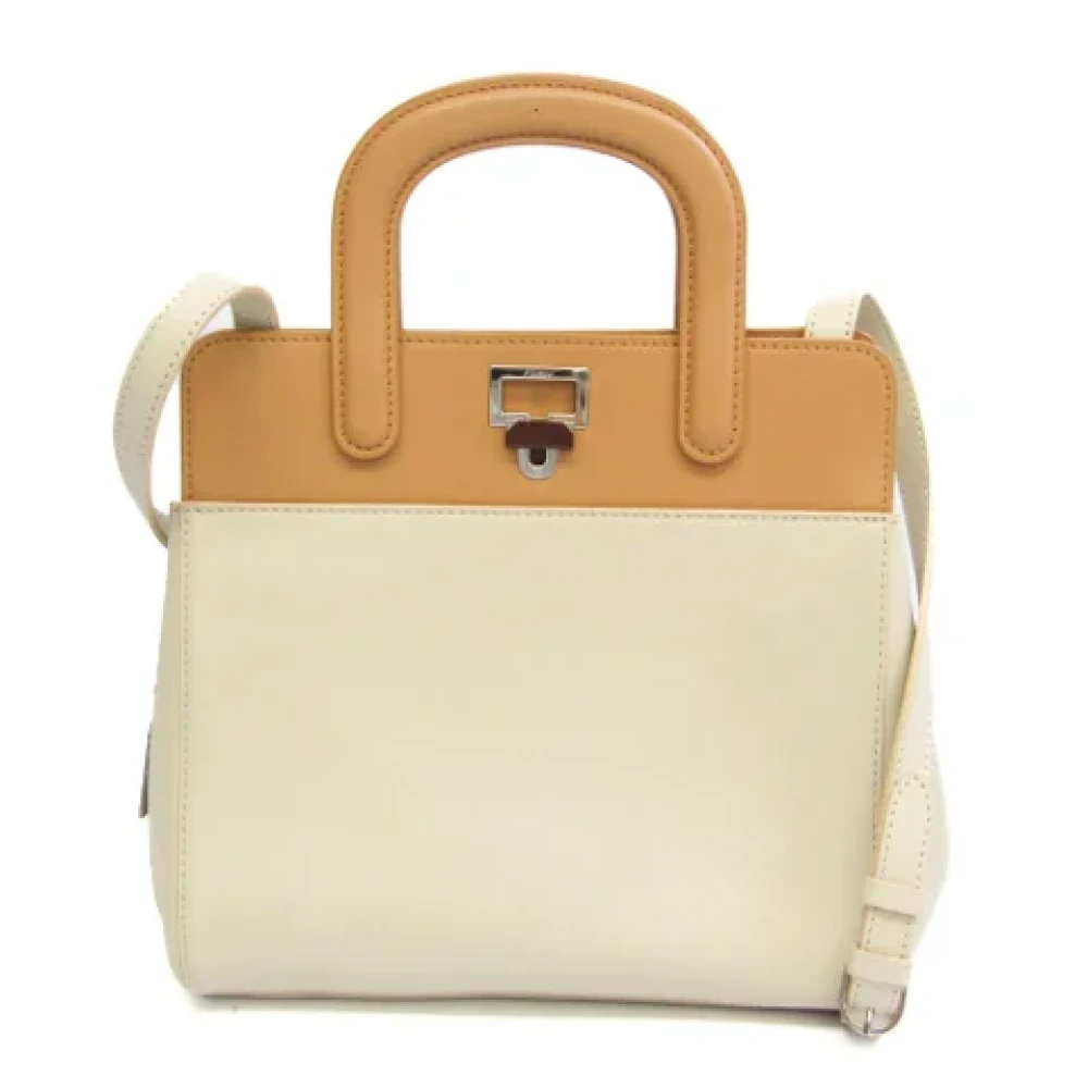 Cartier Vintage Pre-owned Leather handbags Brown Dames