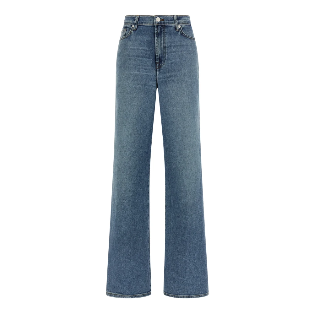 7 For All Mankind Blue Wide Jeans, Female, W27, Modern Dojo Jeans