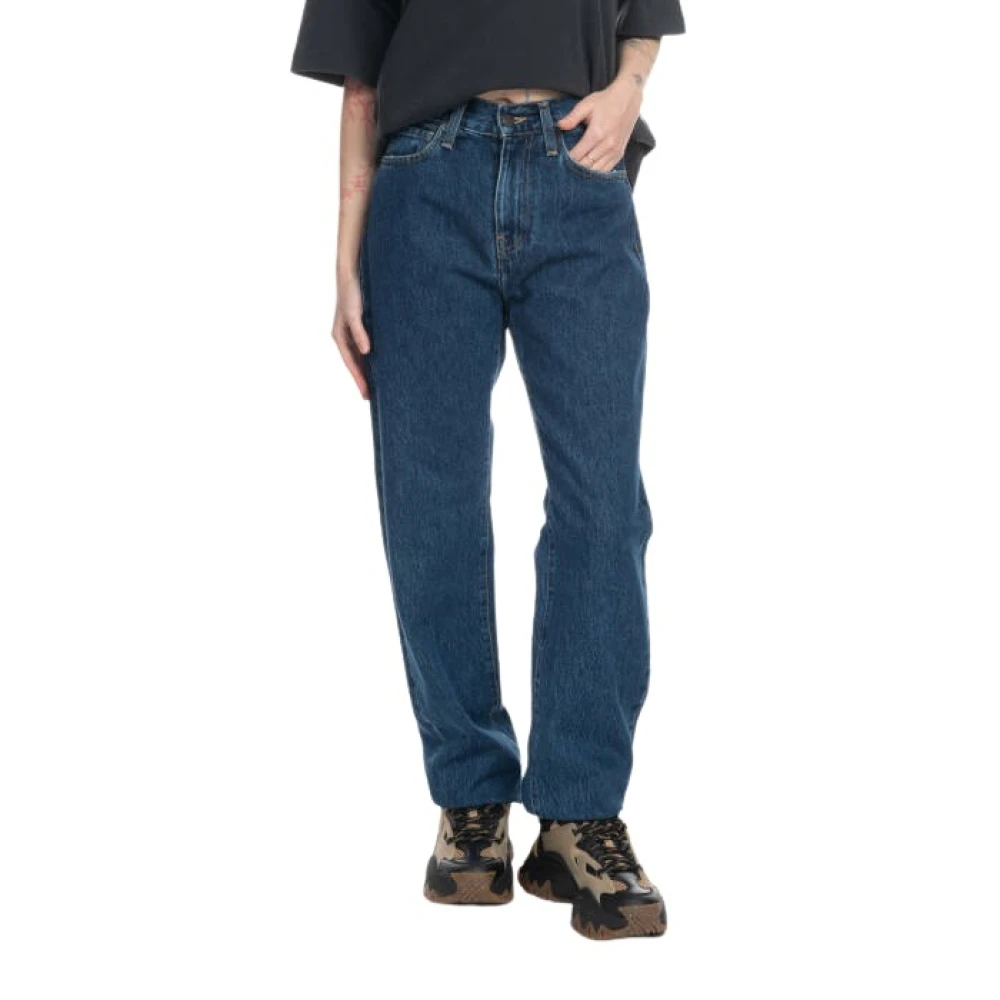 Carhartt Wip Women's Blue Noxon Pant - Loose Fit Jeans - W25 - Jeans