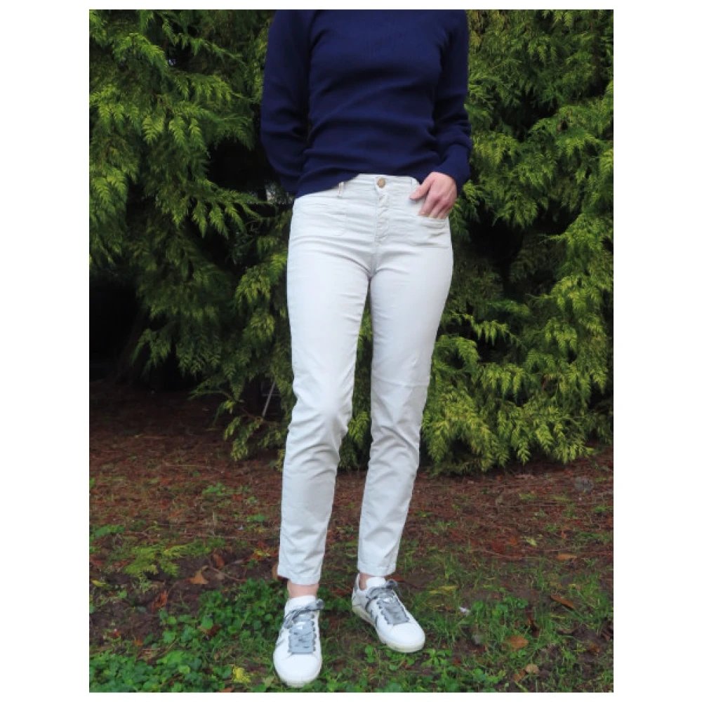 Islow Clara Gestreepte Broek White Dames