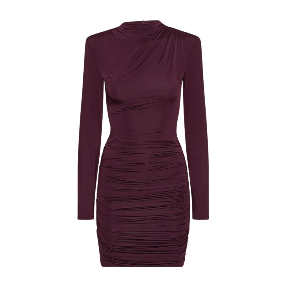 Rotate Birger Christensen Women's Red Drapey Mini Dress - Short Dresses - M - Dresses