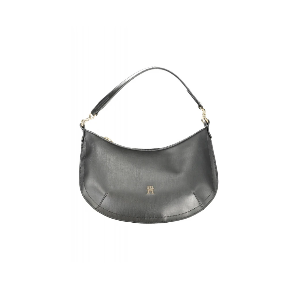 Tommy Hilfiger Donna Nero Borsa A Spalla Nera Con Tracolle Rimovibili - Immagine 4