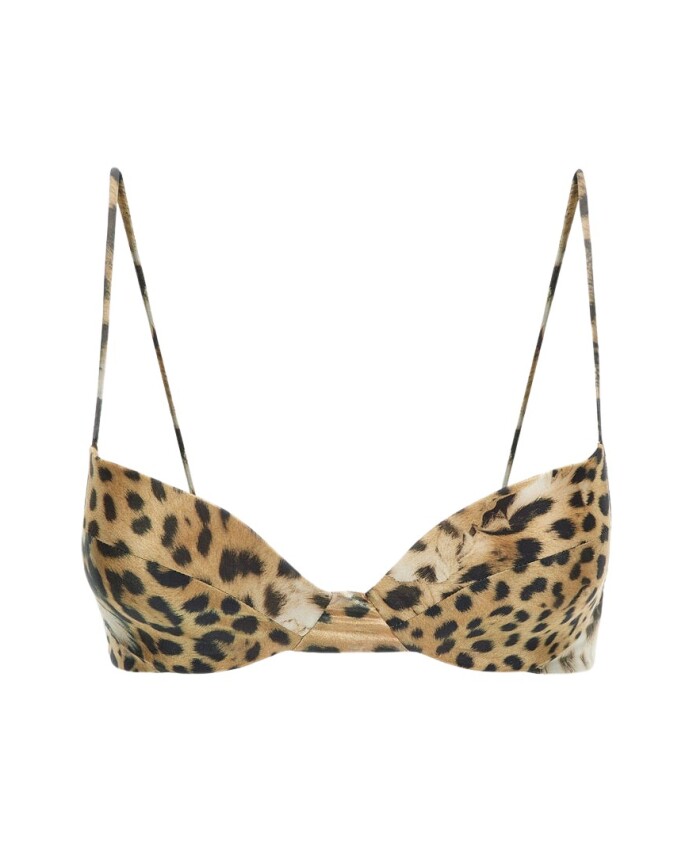 jaguar-print-bikini-top