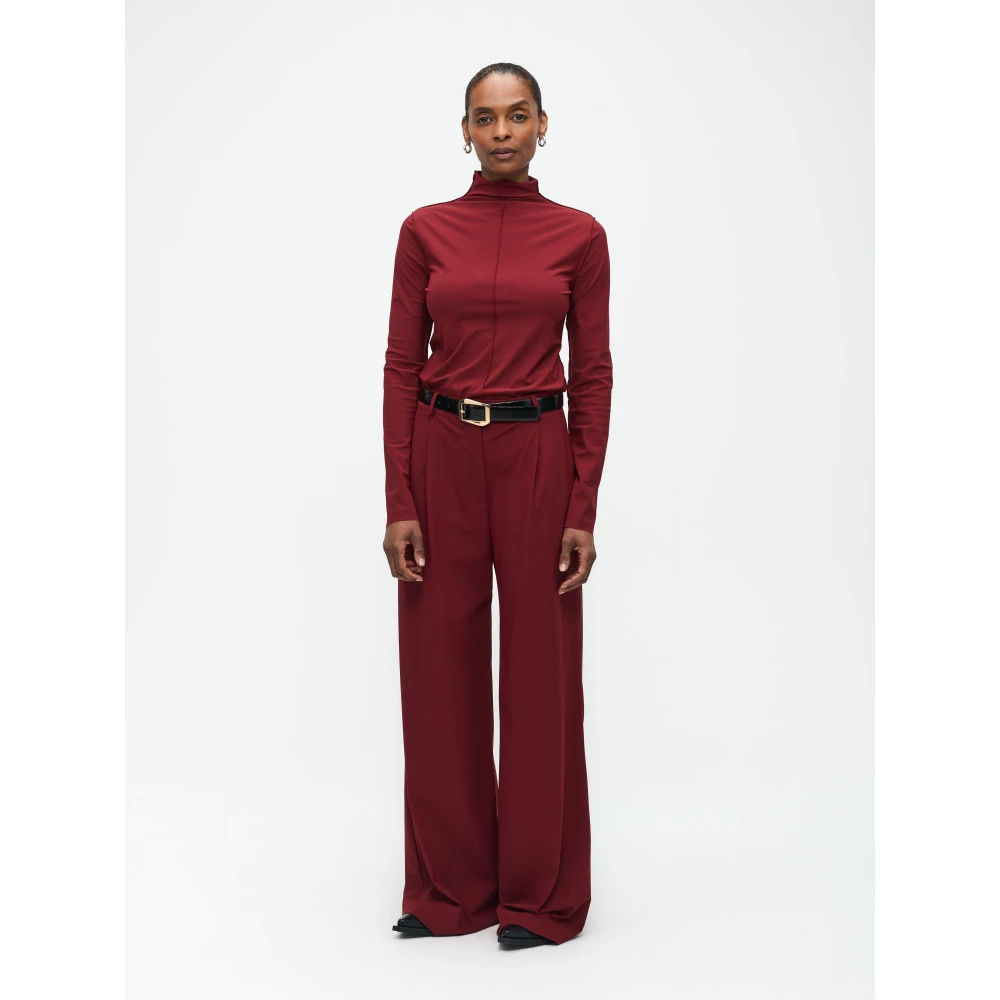 Jane Lushka Marga Broek Technisch Jersey Red Dames