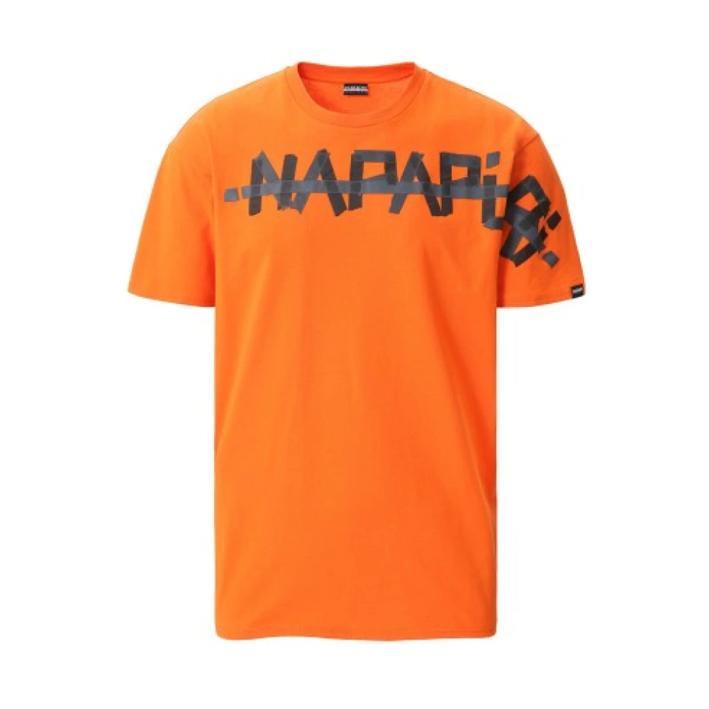 Napapijri Unisex T-Shirt Orange Heren