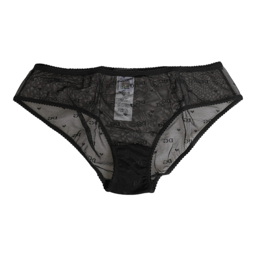 Dolce & Gabbana Women's Black Underpants, S, High-Waist Briefs