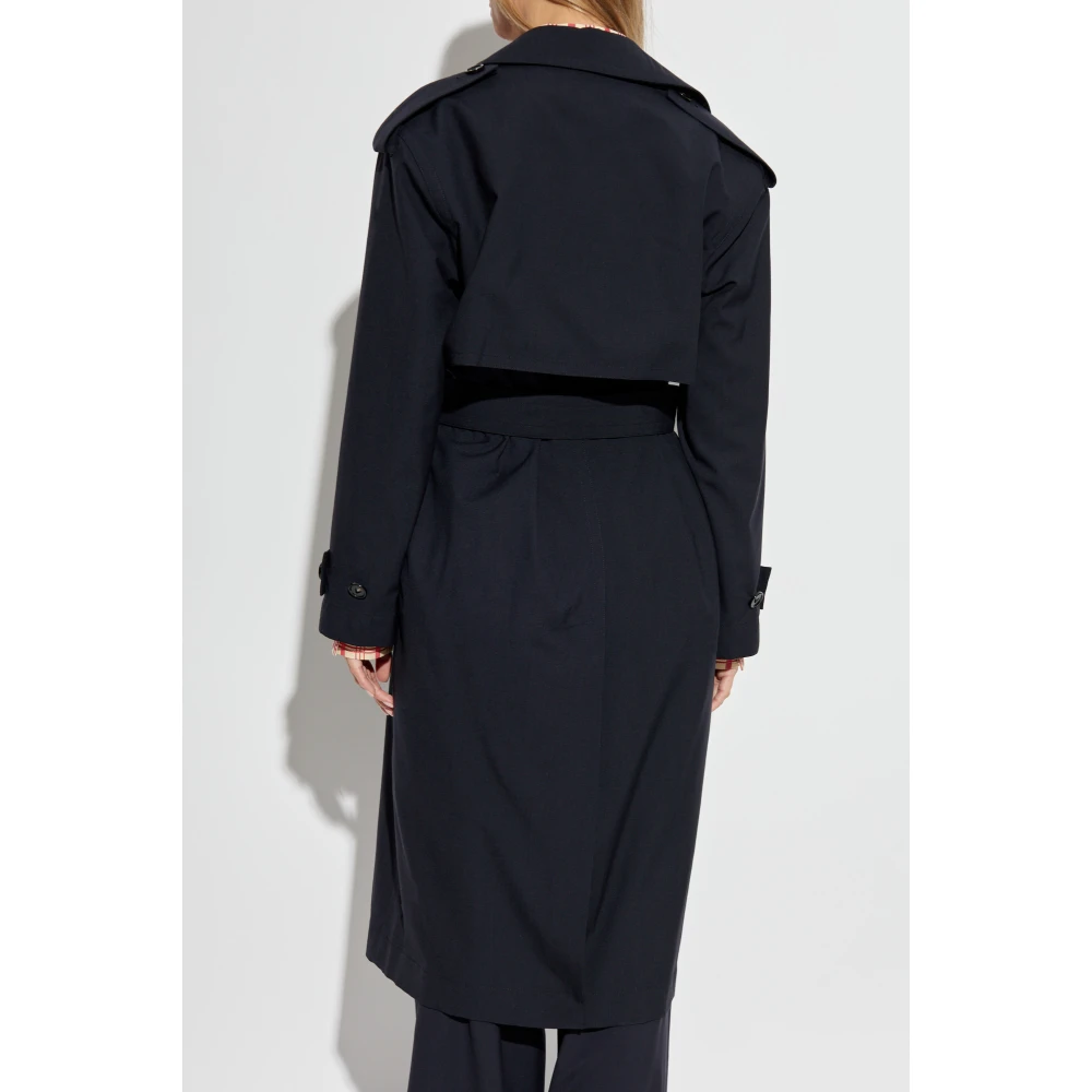 Bottega Veneta Wollen trenchcoat Blue Dames