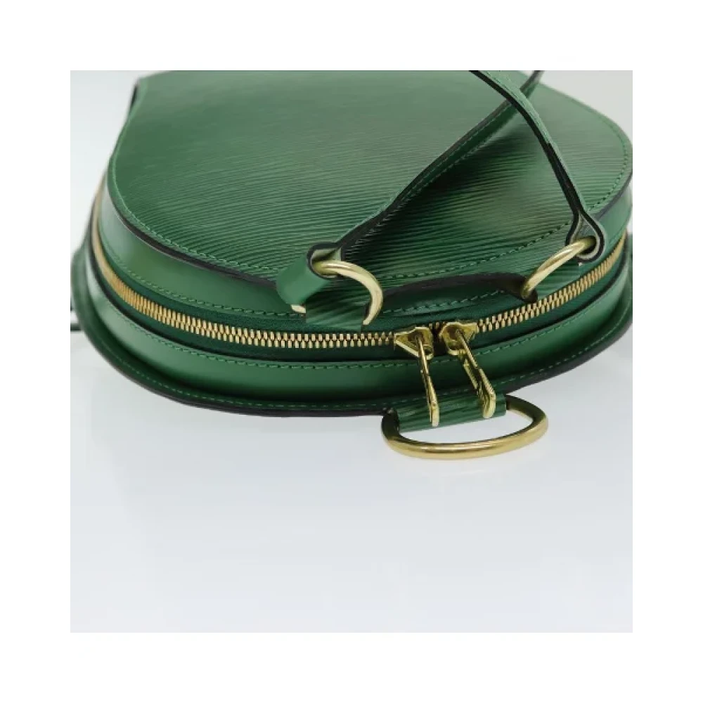 Louis Vuitton Vintage Pre-owned Leather backpacks Green Dames