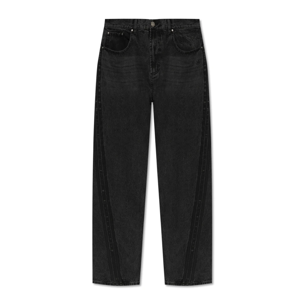 Adidas Originals Jeans med vida ben Black, Herr