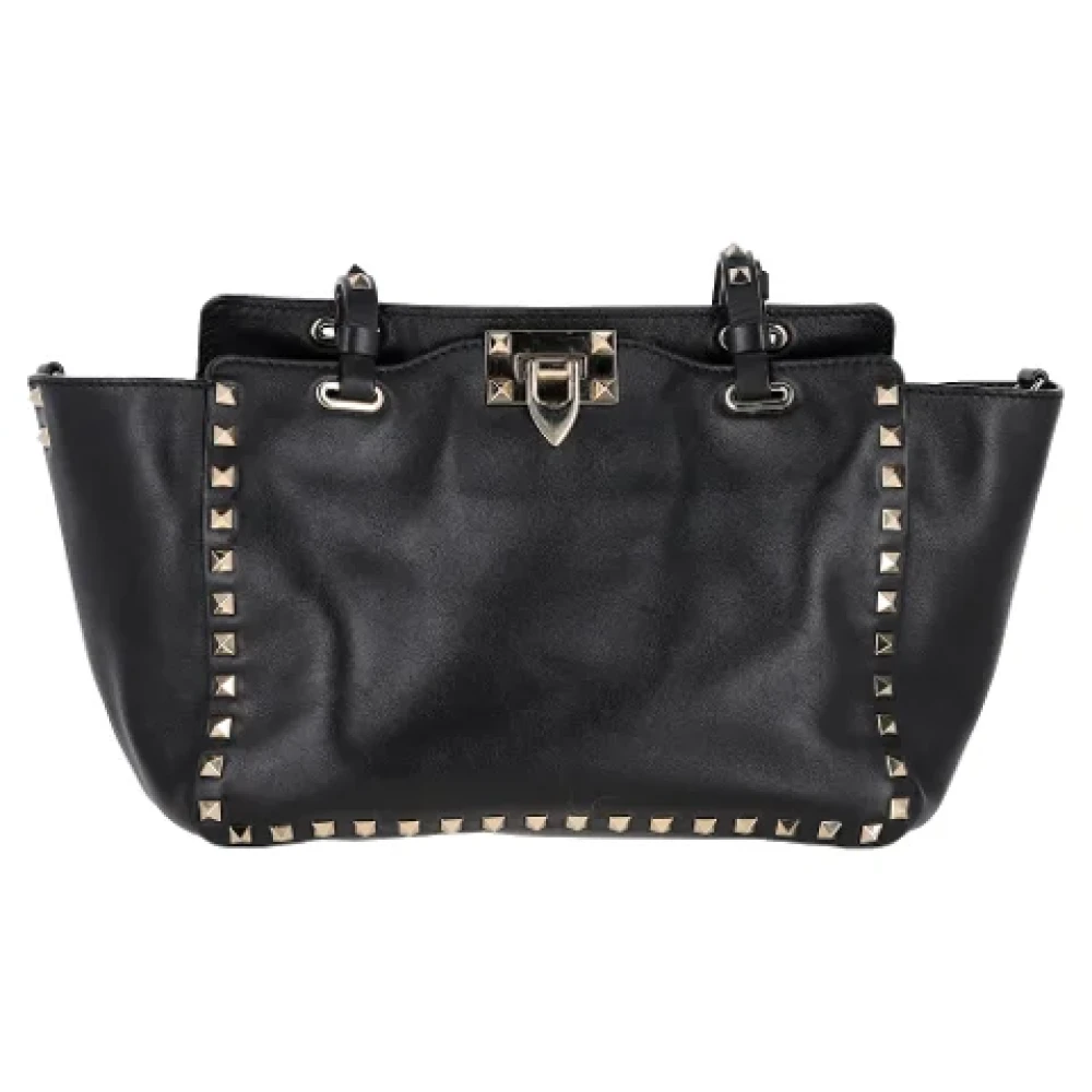 Valentino Vintage Pre-owned Leather handbags Black Dames