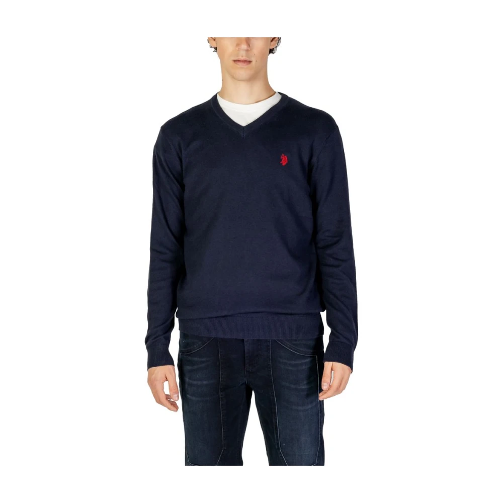 U.s. Polo Assn. Homme Bleu Pulls, Taille: S Us40 173007 Pull V