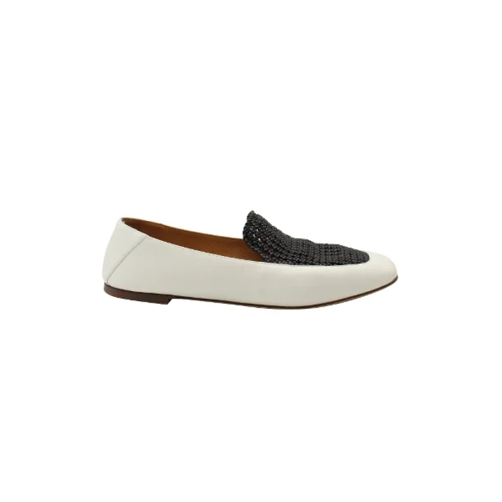 Chloé Pre-owned Pre-owned Platta skor White, Dam