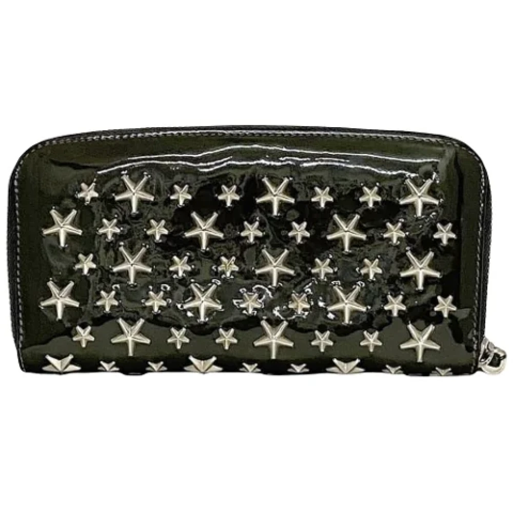 Jimmy Choo Pre-owned Leather wallets Black Dames