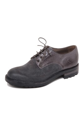 vintage-donkergrijze-suede-leren-schoen