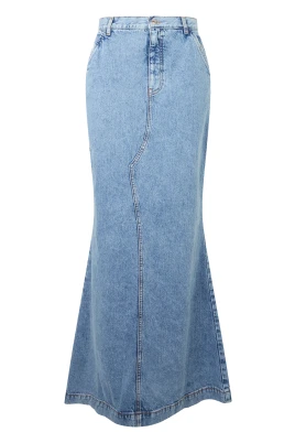 Denim Flared Skirt