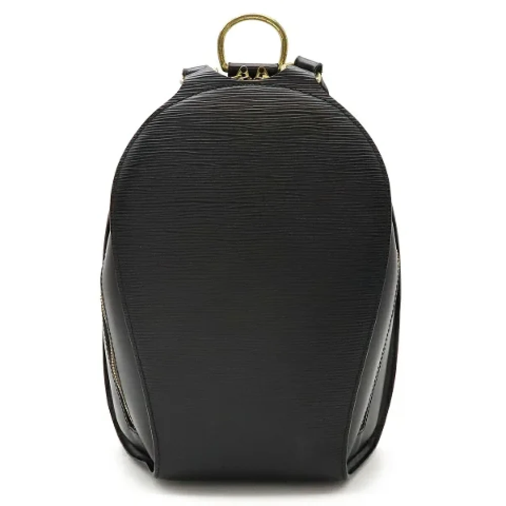 Louis Vuitton Vintage Pre-owned Leather backpacks Black Dames