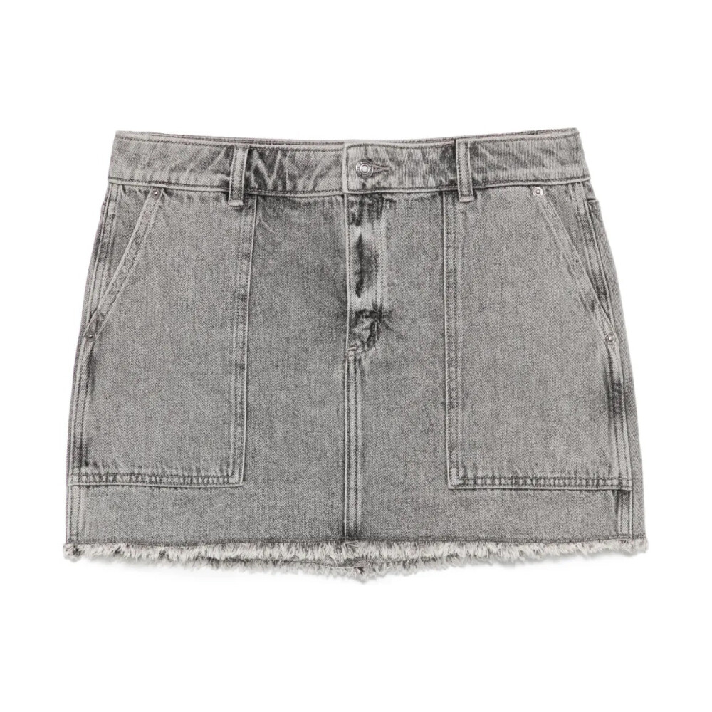 【Anyone more】Fukuro gray washed denim skirt Grey Denim Skirts • Shop Denim Skirts in Grey online at Miinto