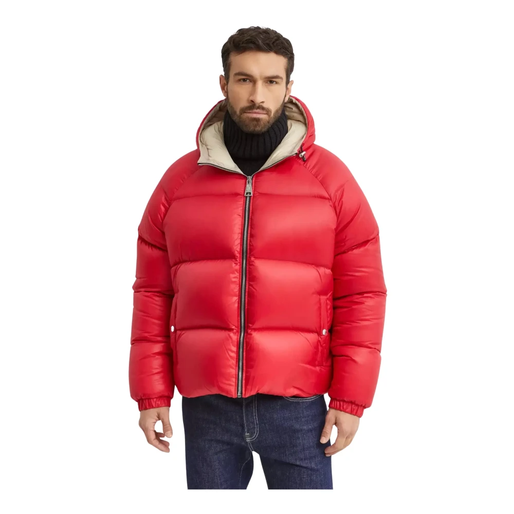 Khrisjoy Red Puffer Jacket With Hood - Male - Down Jackets - 2XS - Jackets