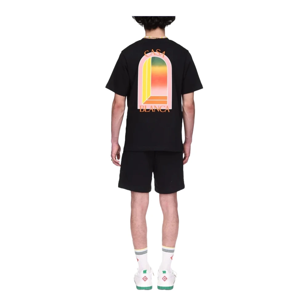 Casablanca Gradient L'Arche T-Shirt Black Heren