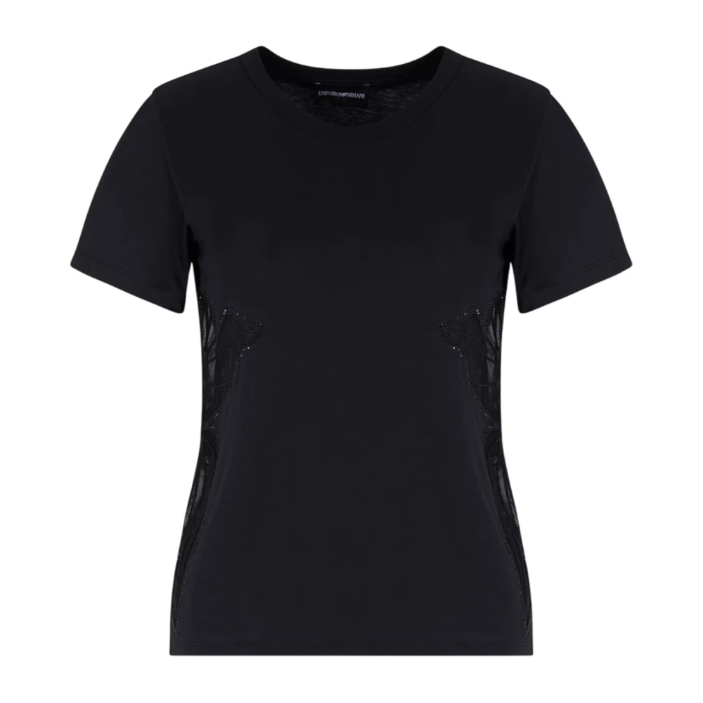 Emporio Armani Damen Schwarz Oberteile, K, Lgröße: