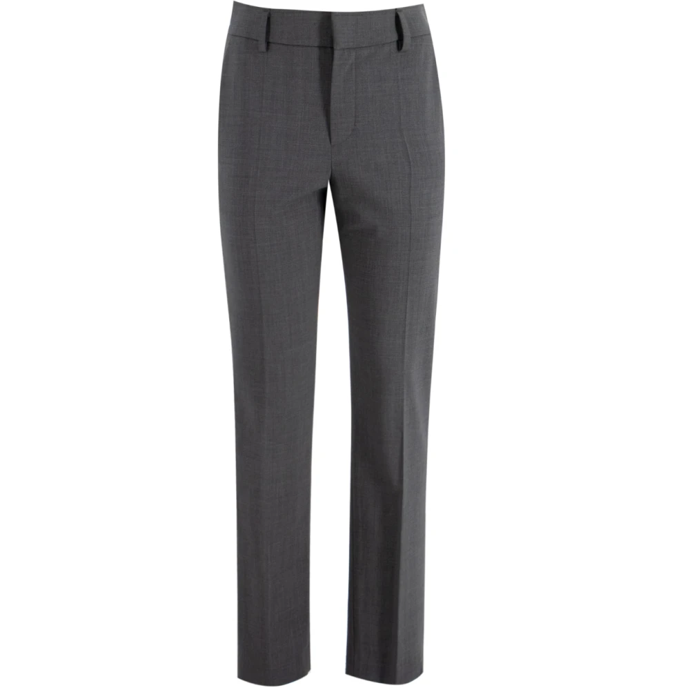 BRUNELLO CUCINELLI Elegante wollen sigarettenbroek Gray Dames